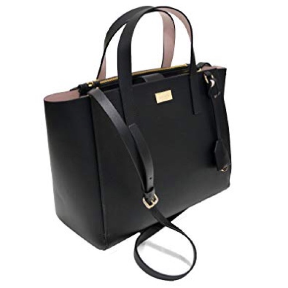 ❗️SALE❗️Kate Spade ♠️ Black Satchel/ Crossbody Bag - Picture 5 of 7